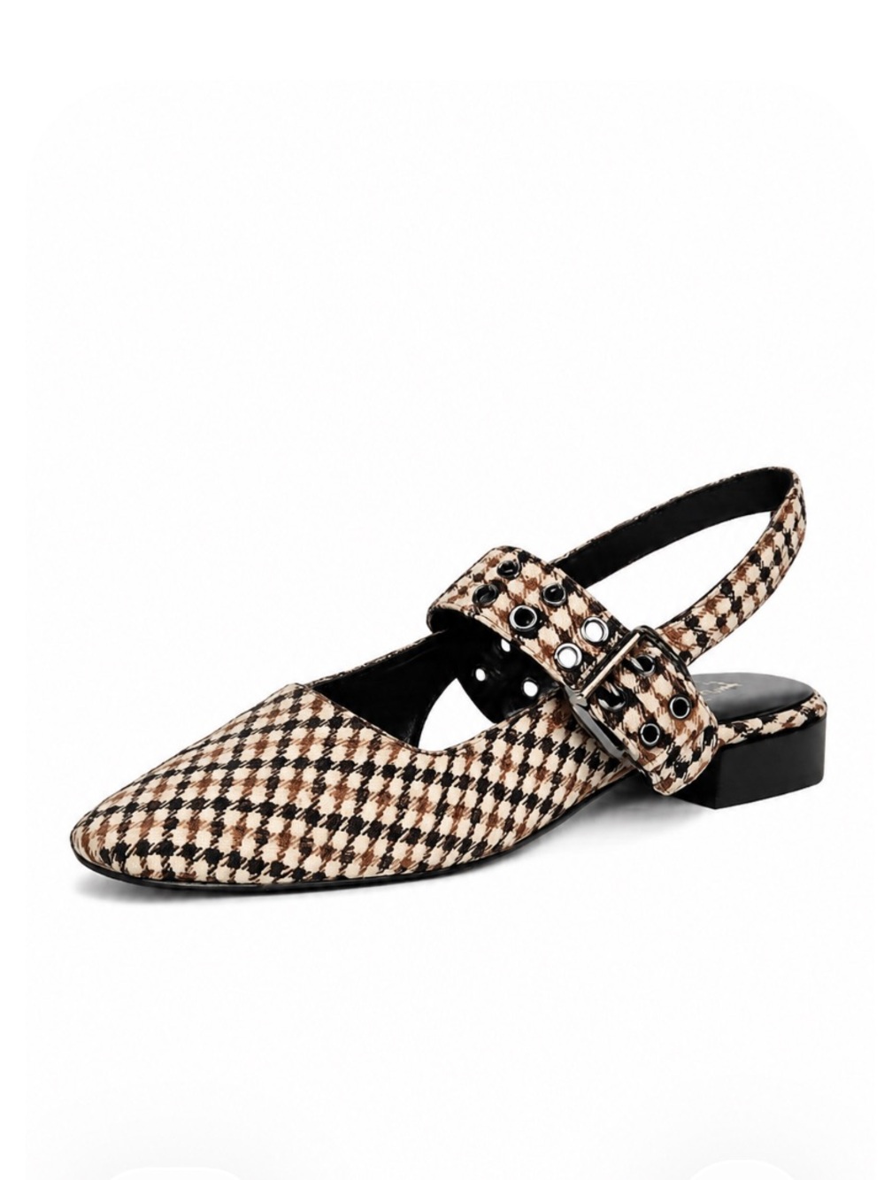 Rag & Bone “Astra” Houndstooth Slingback Flats Size 40 Excellent Condition! - Picture 3 of 12